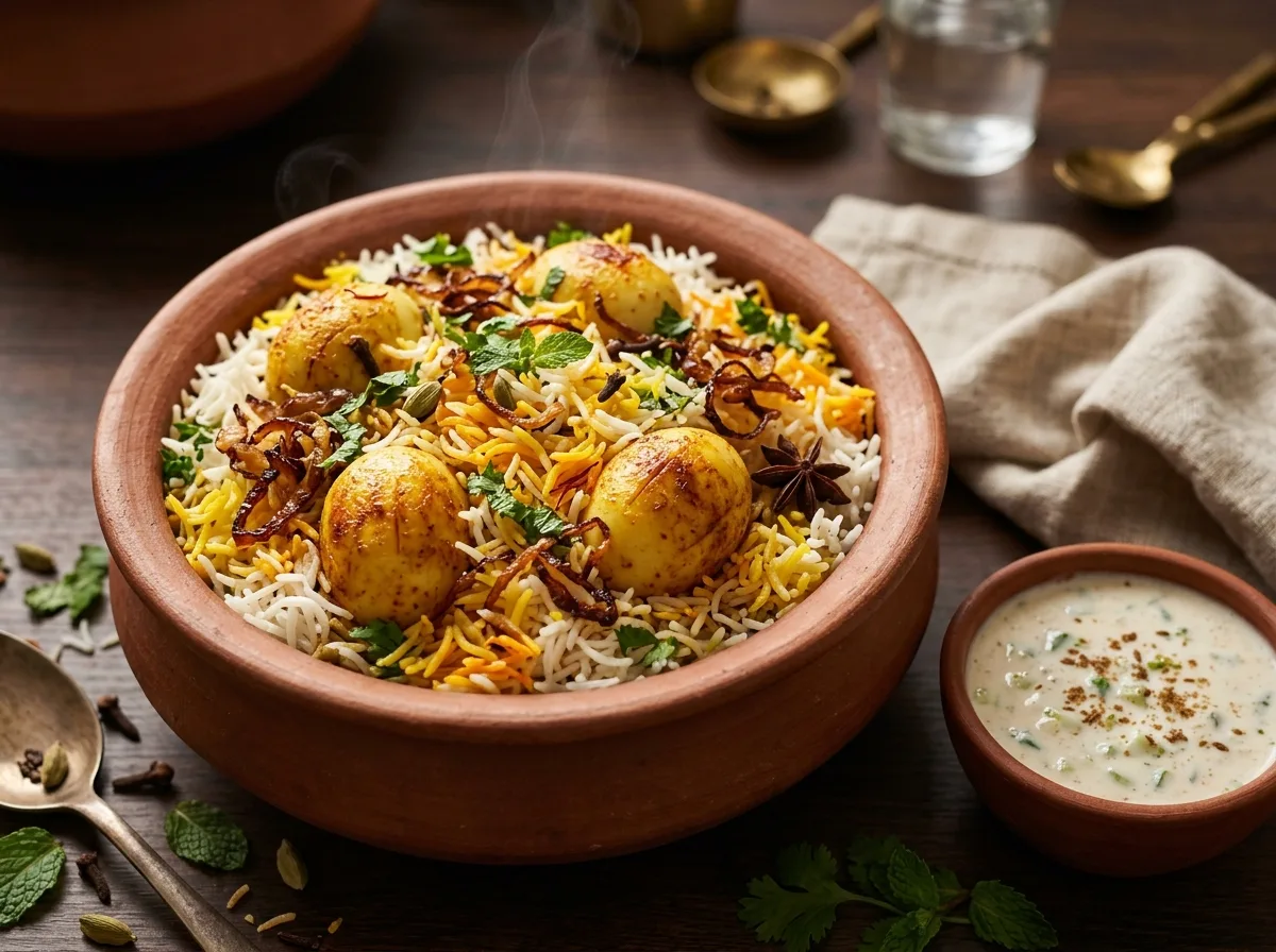 Egg Dum Biryani